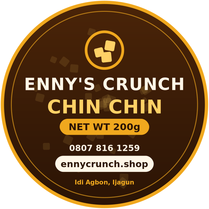 The Enny's Crunch round sticker